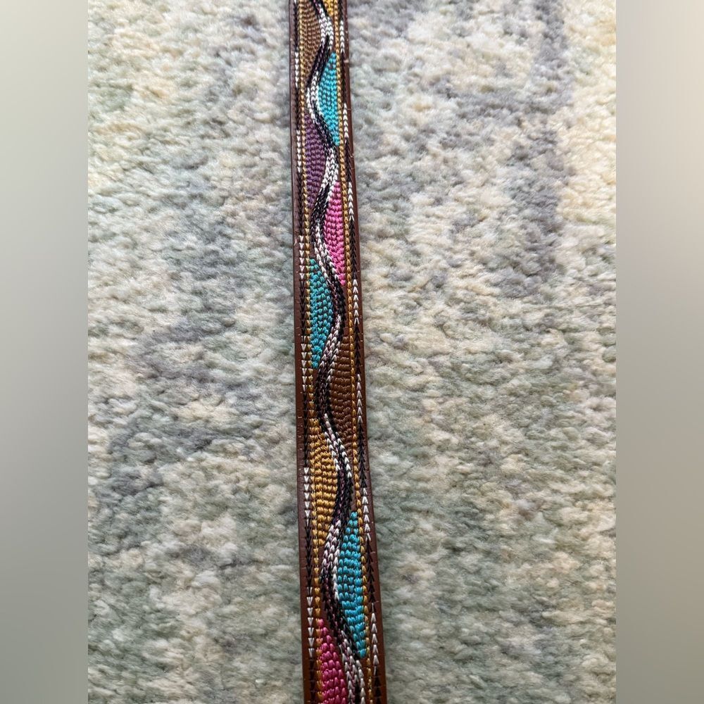 Colorful Geometric Pattern Belt - Picture 3 of 7